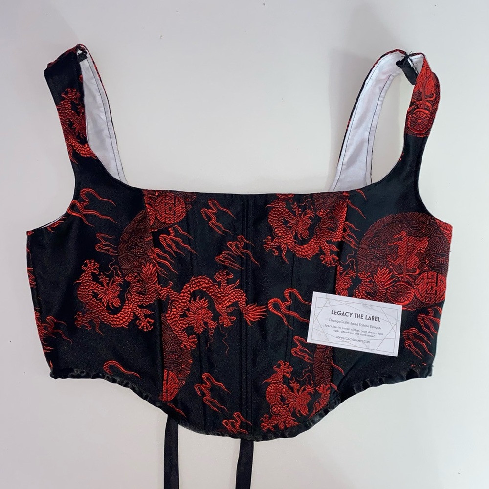 Handmade Satin Corset Top